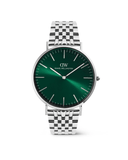 DW Classic herreklokke i sølvfarget stål (40mm)