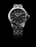 RW Tango Classic herreklokke i stål med sort skive (41mm)
