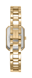 DKNY Uptown Midi dameklokke i gullfarget stål (22x35,5mm)