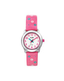 Club Glitter barneklokke med rosa rem (26mm)