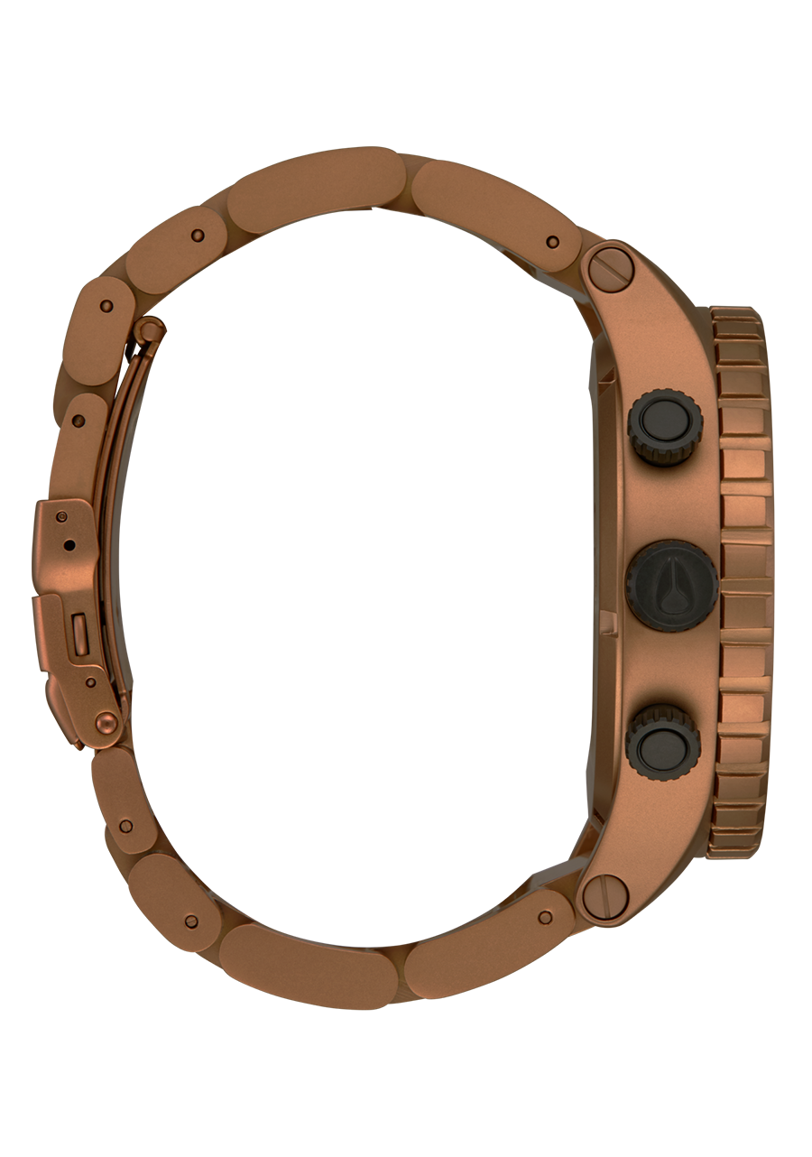 The Bronze 51-30 Chrono Brunfarget stål / Sort  51mm