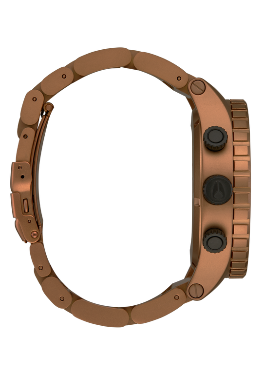 The Bronze 51-30 Chrono Brunfarget stål / Sort  51mm