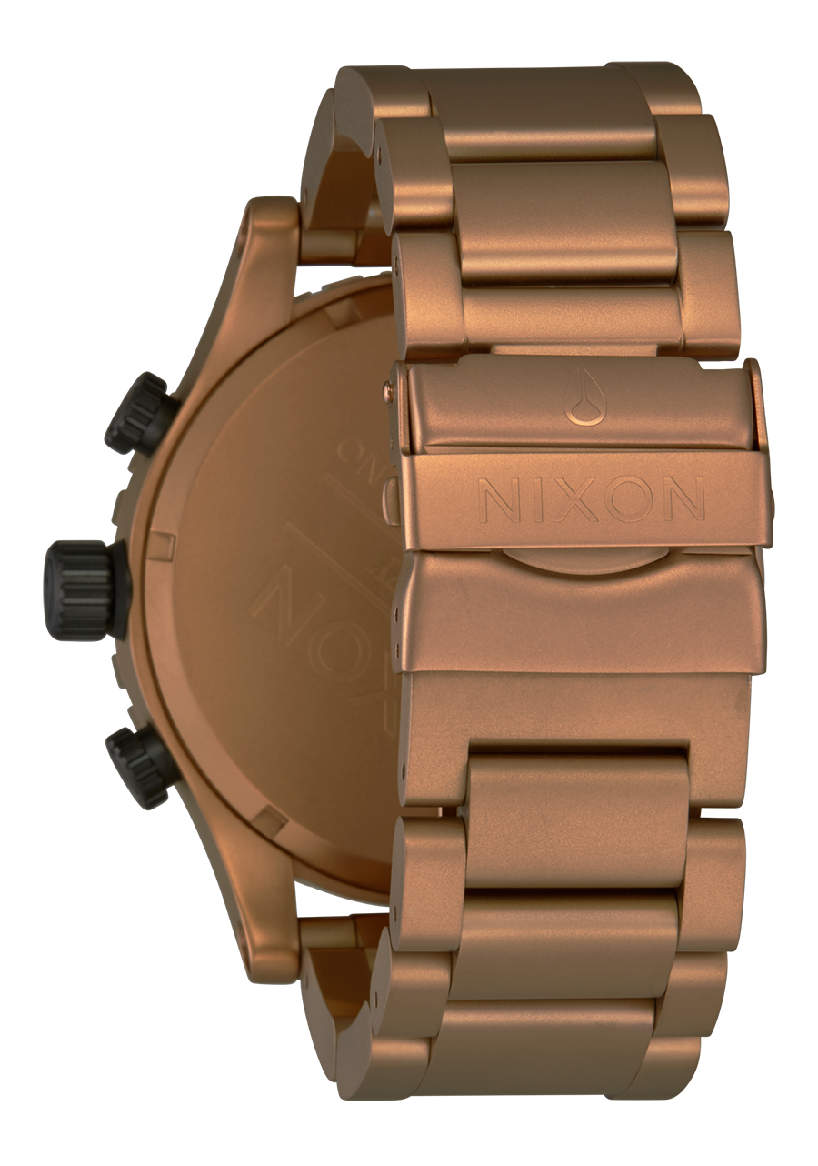 The Bronze 51-30 Chrono Brunfarget stål / Sort  51mm
