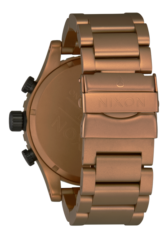 The Bronze 51-30 Chrono Brunfarget stål / Sort  51mm