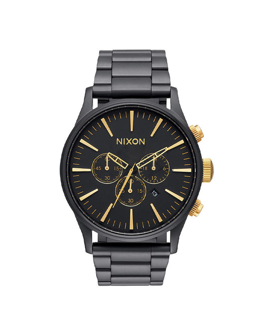 Sentry Chrono Matte Black / Gold 42mm