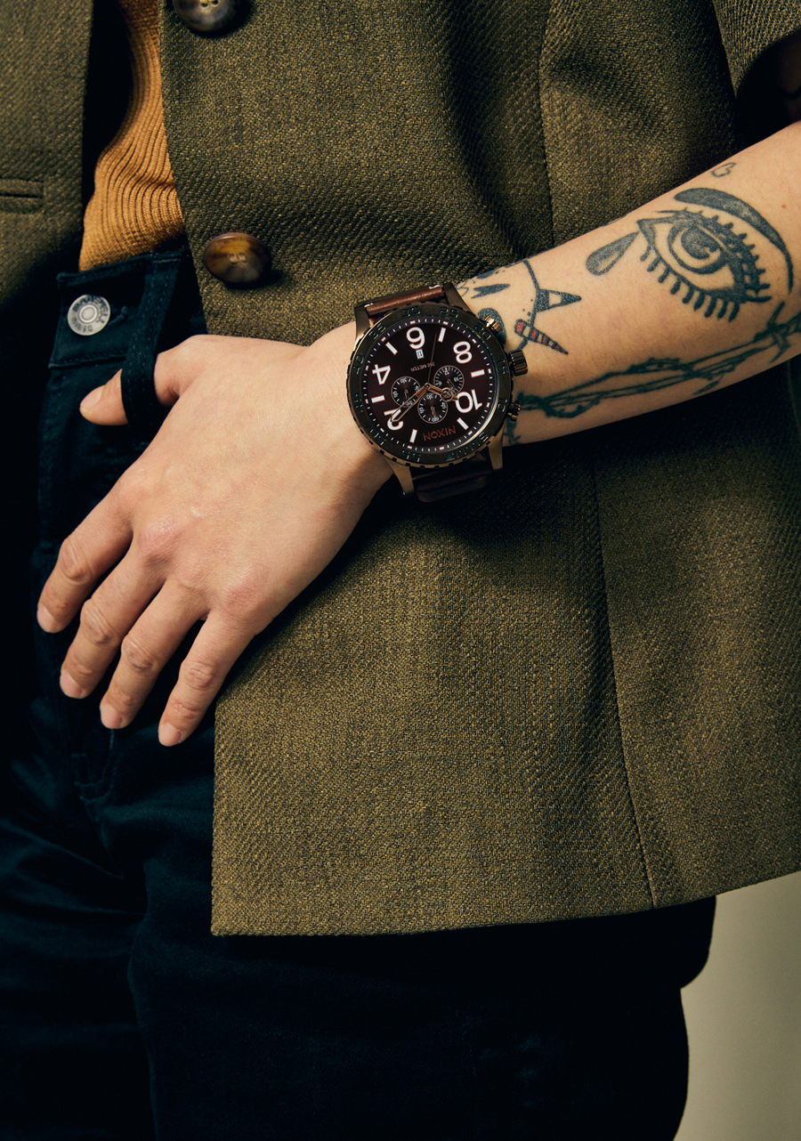 51-30 Chrono Brown / Black 51 mm