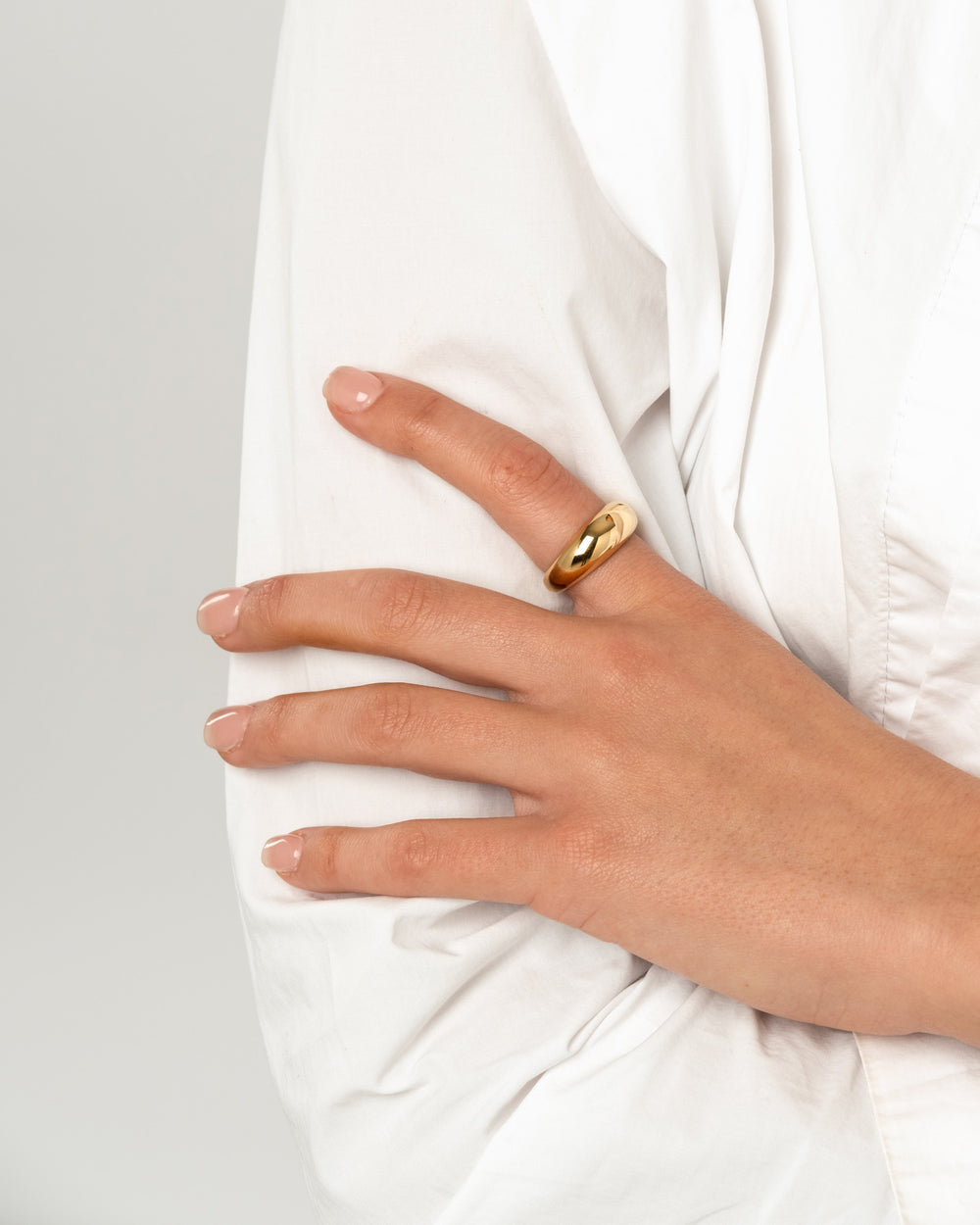 Bold Gold Ring - 52