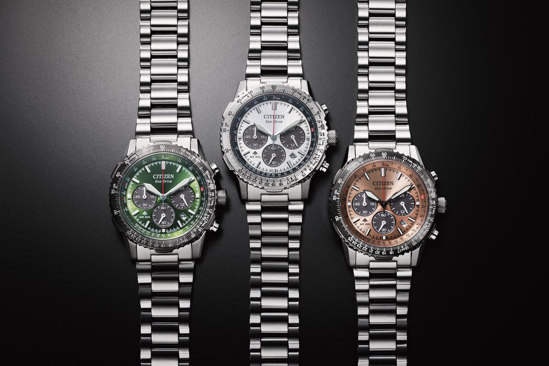 Promaster Sky Eco-Drive Chrono Stål / Fersken 40mm
