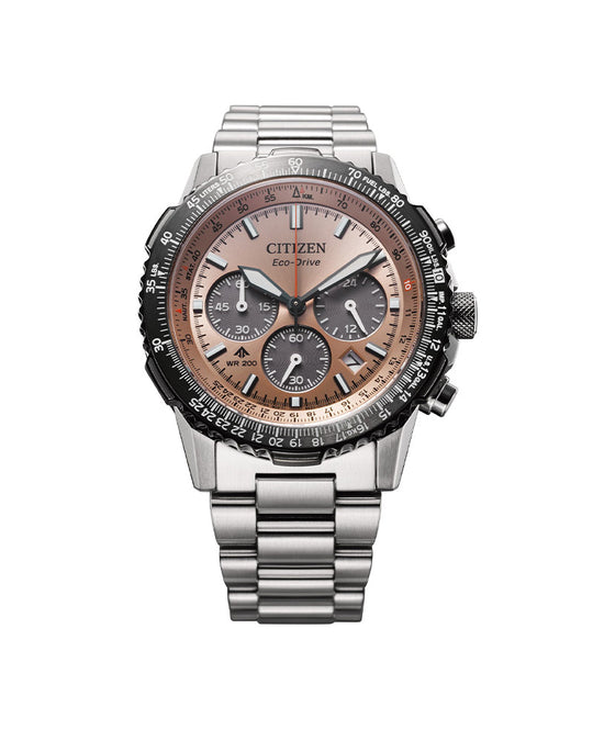 Promaster Sky Eco-Drive Chrono Stål / Fersken 40mm