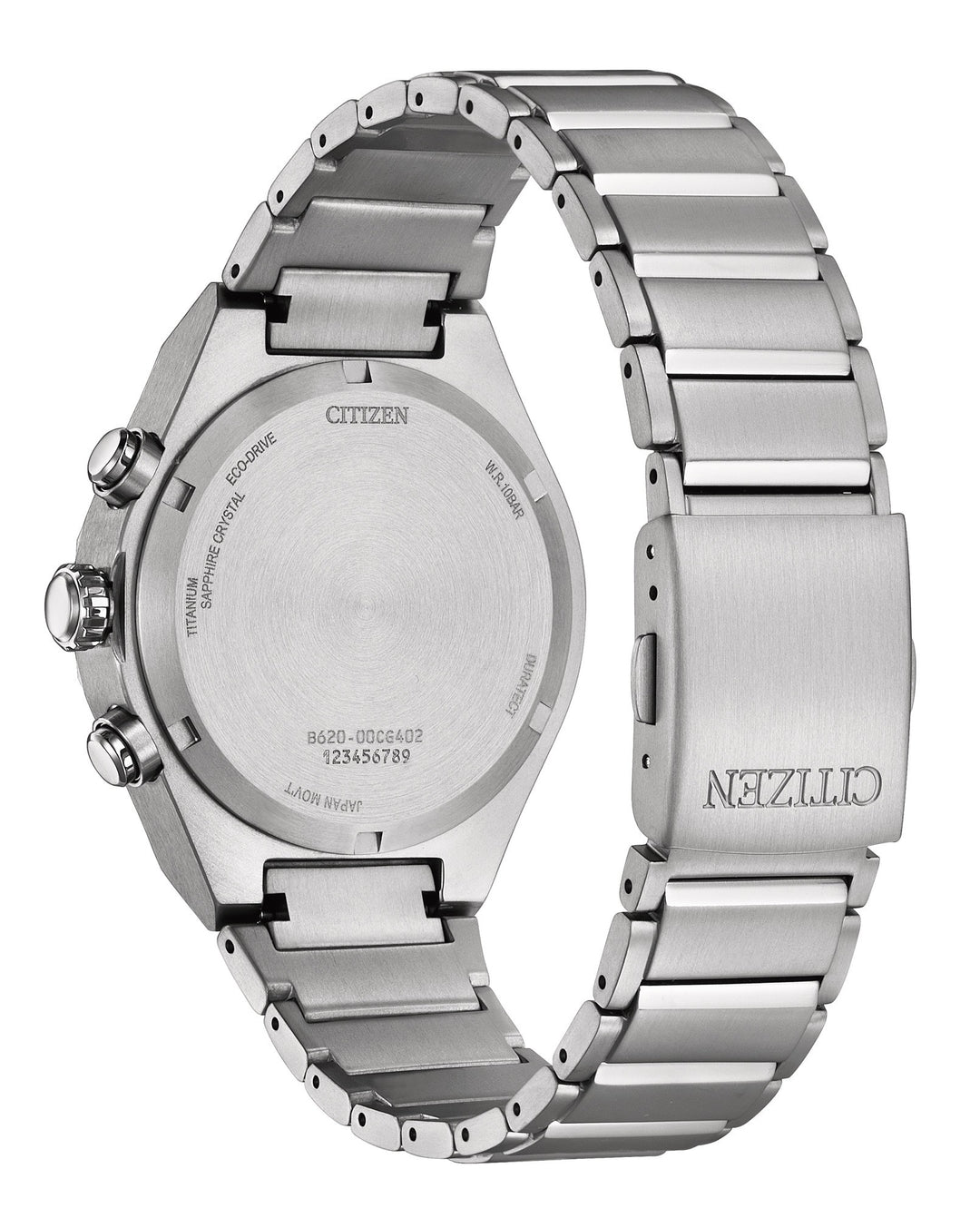 Super-Titanium Zenshin Senkei Eco-Drive Sølvfarget / Grønn 41mm