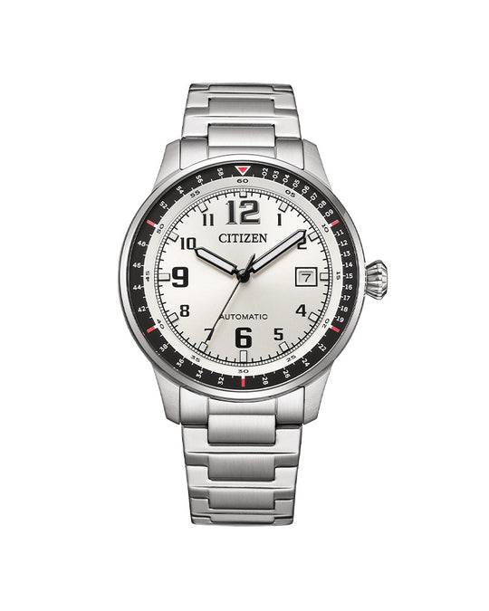 Automatic Mens Stål / Sølv Araber 40mm