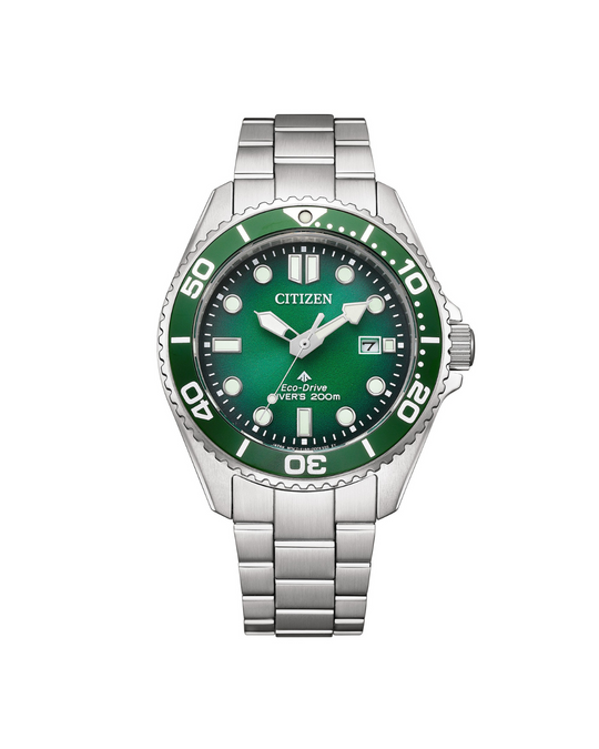 Promaster Sea Eco-Drive Stål / Grønn 40,5mm