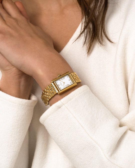 Timeless Grand Gullfarget Stål / Hvit 23x31mm
