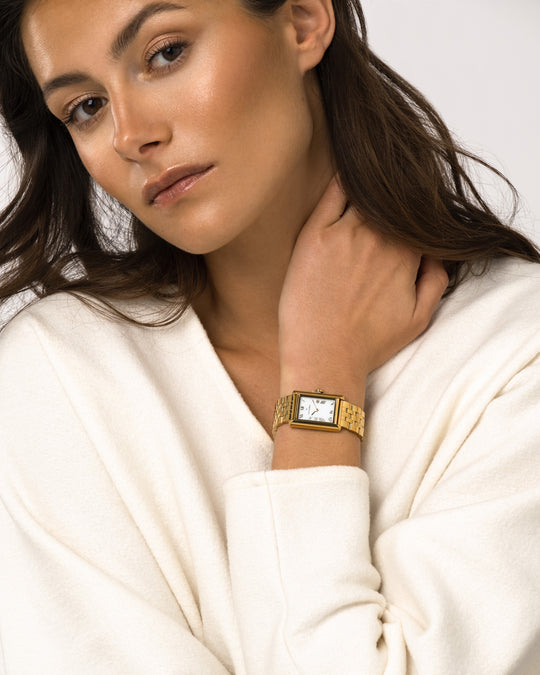 Timeless Grand Gullfarget Stål / Hvit 23x31mm