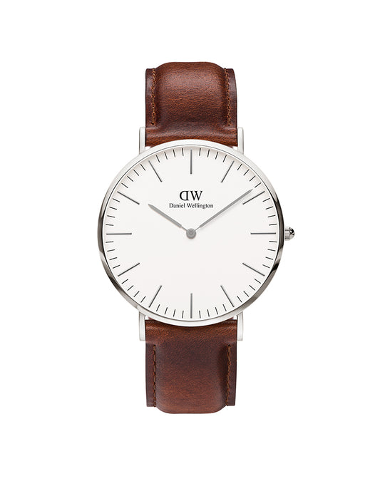 Classic St Mawes Silver White 40mm