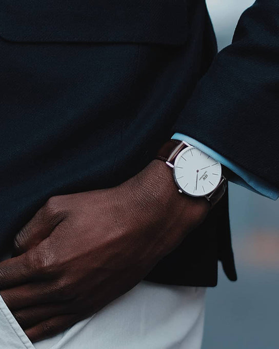Classic St Mawes Silver White 40mm