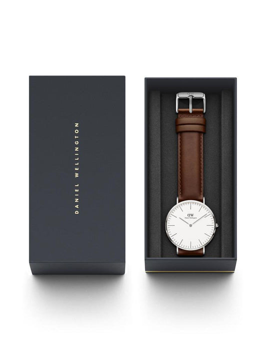 Classic St Mawes Silver White 40mm