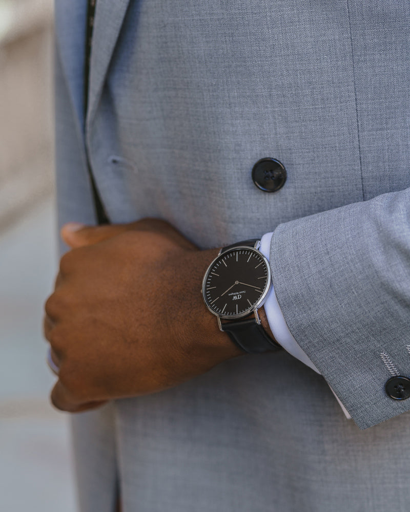 Classic Black Sheffield Silver 40mm