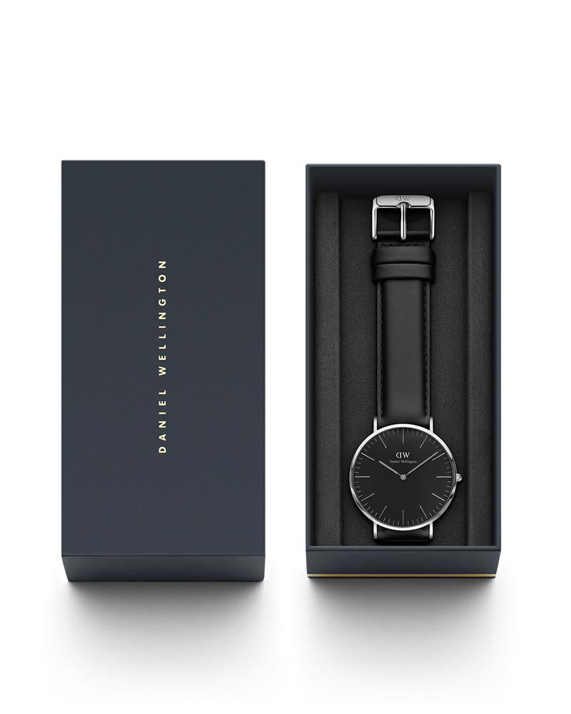 Classic Black Sheffield Silver 40mm