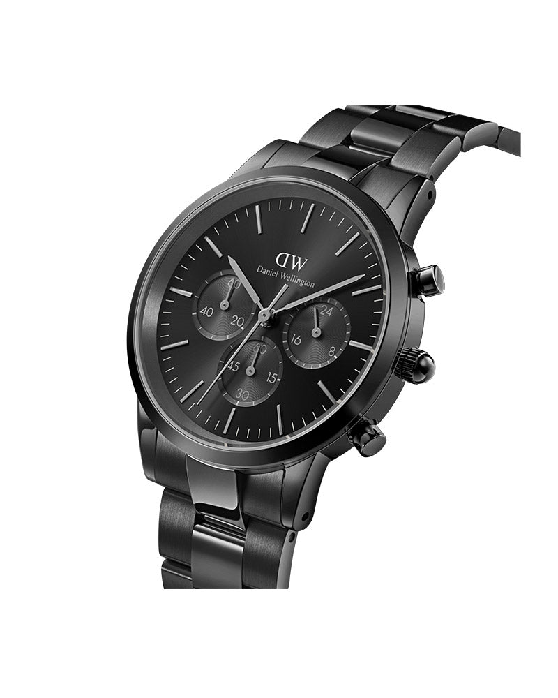 Iconic Chrono Black Sunray 42mm