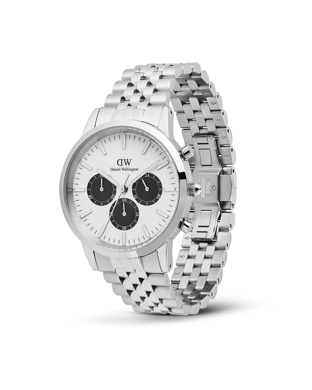 Iconic Chronograph Arch 5-Link Off-White Panda Stål 42mm
