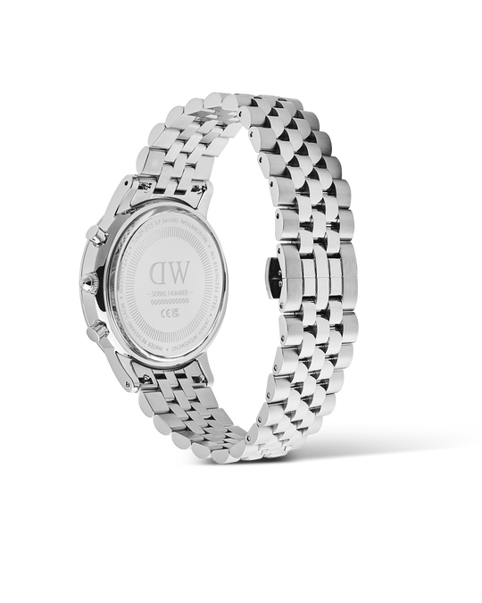 Iconic Chronograph Arch 5-Link Off-White Panda Stål 42mm