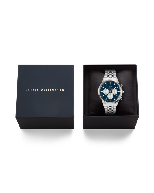 Iconic Chronograph Arch 5-Link Arctic Panda Stål 42mm