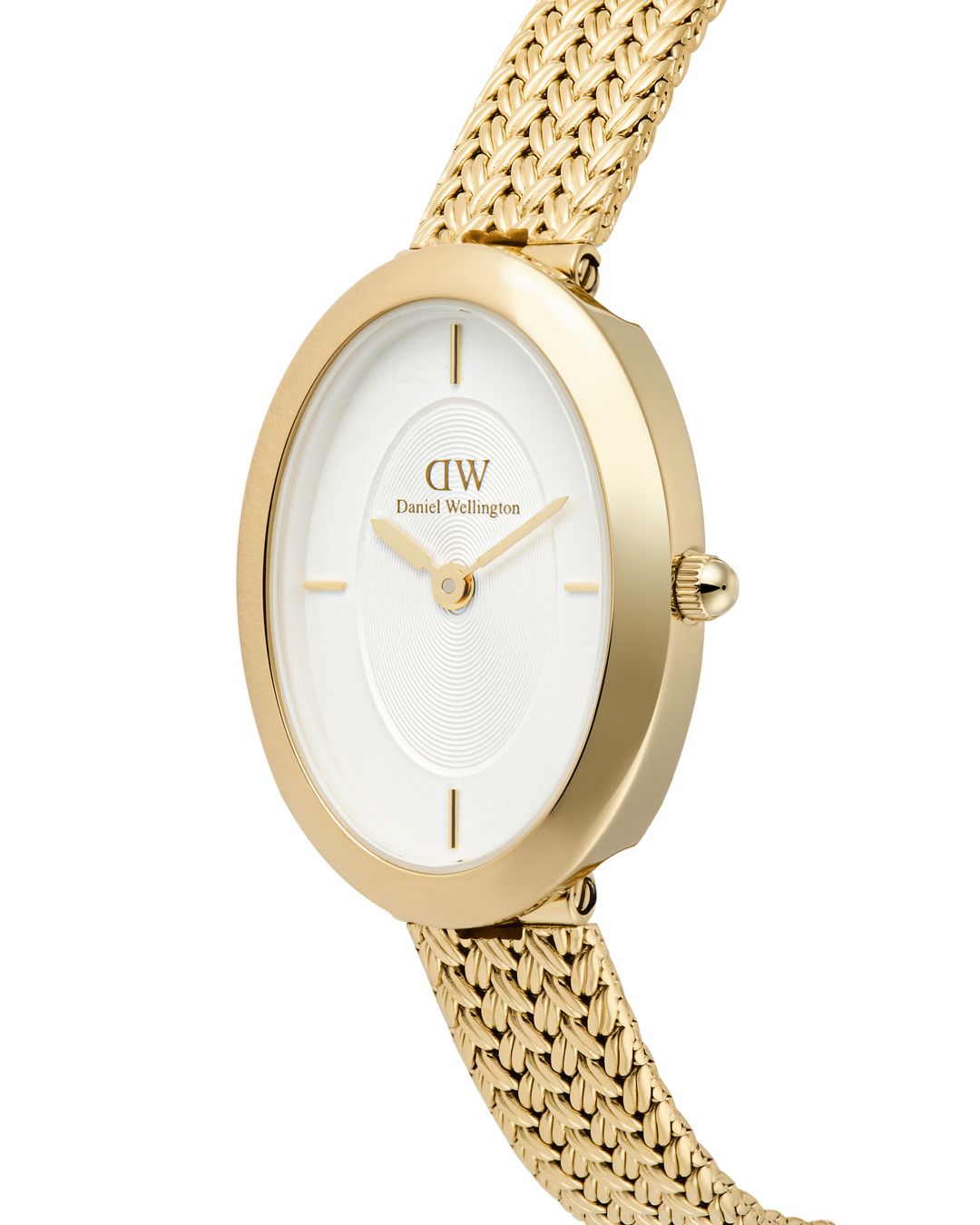 Juliette Braided Mesh Gullfarget / Hvit 20x26mm