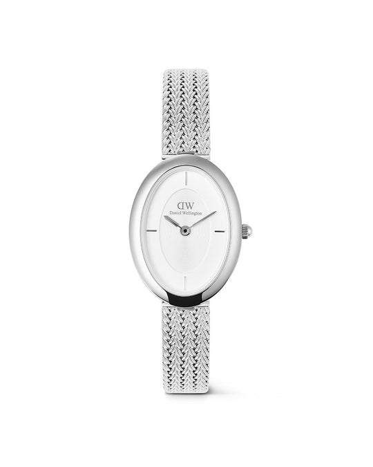 Juliette Braided Mesh Stål / Hvit 20x26mm