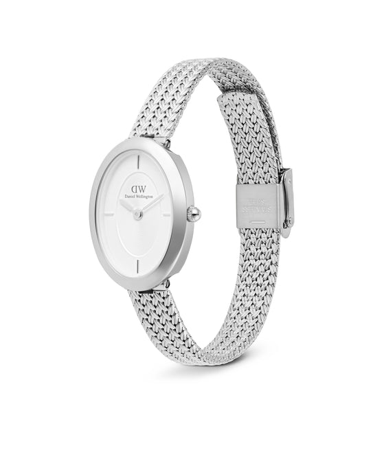 Juliette Braided Mesh Stål / Hvit 20x26mm