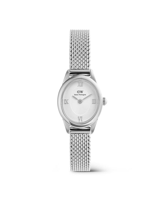 Daniel Wellington Ophelia Mini dameklokke med mesh-lenke (22mm)