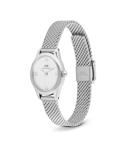 Daniel Wellington Ophelia Mini dameklokke med mesh-lenke (22mm)