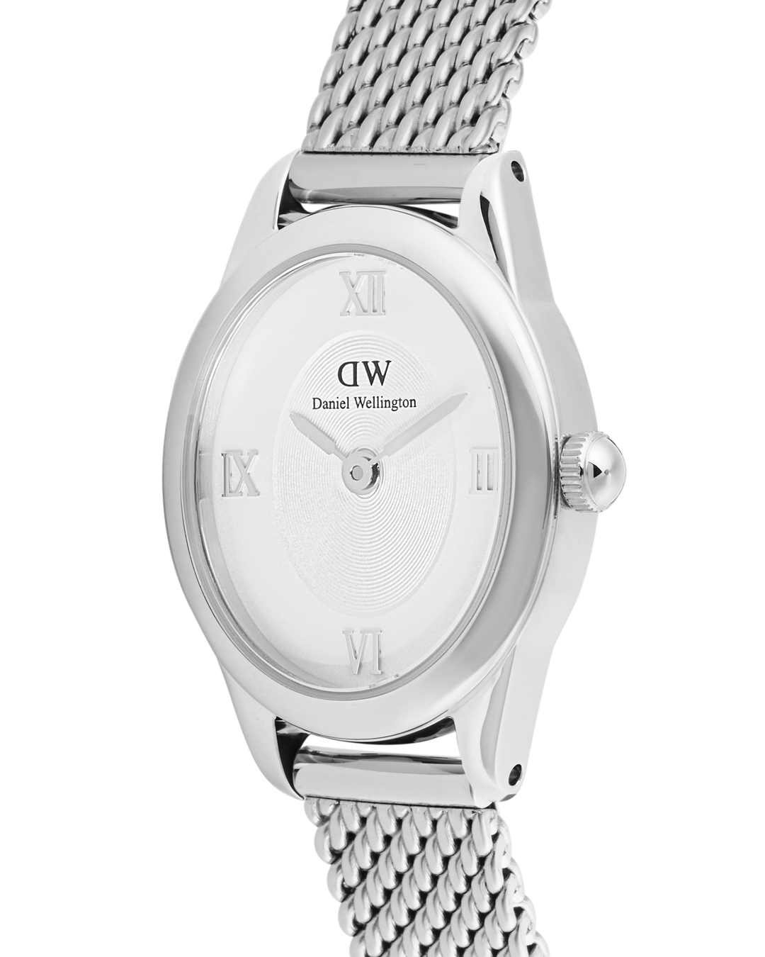 Daniel Wellington Ophelia Mini dameklokke med mesh-lenke (22mm)