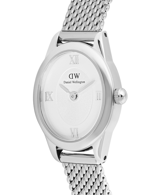 Daniel Wellington Ophelia Mini dameklokke med mesh-lenke (22mm)