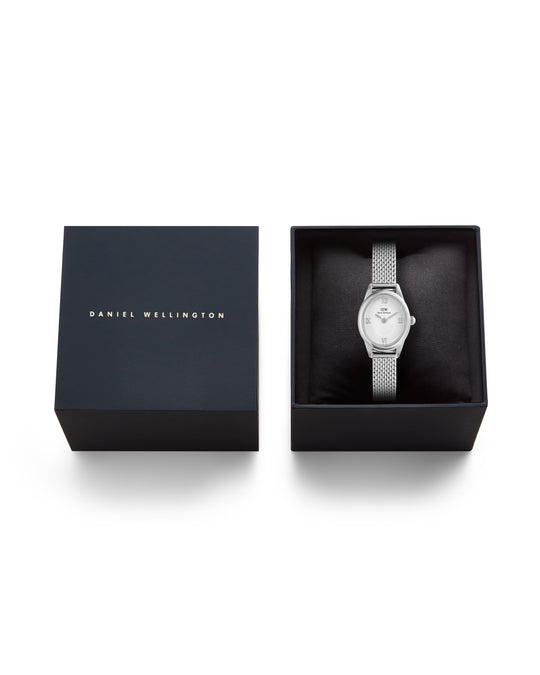 Daniel Wellington Ophelia Mini dameklokke med mesh-lenke (22mm)