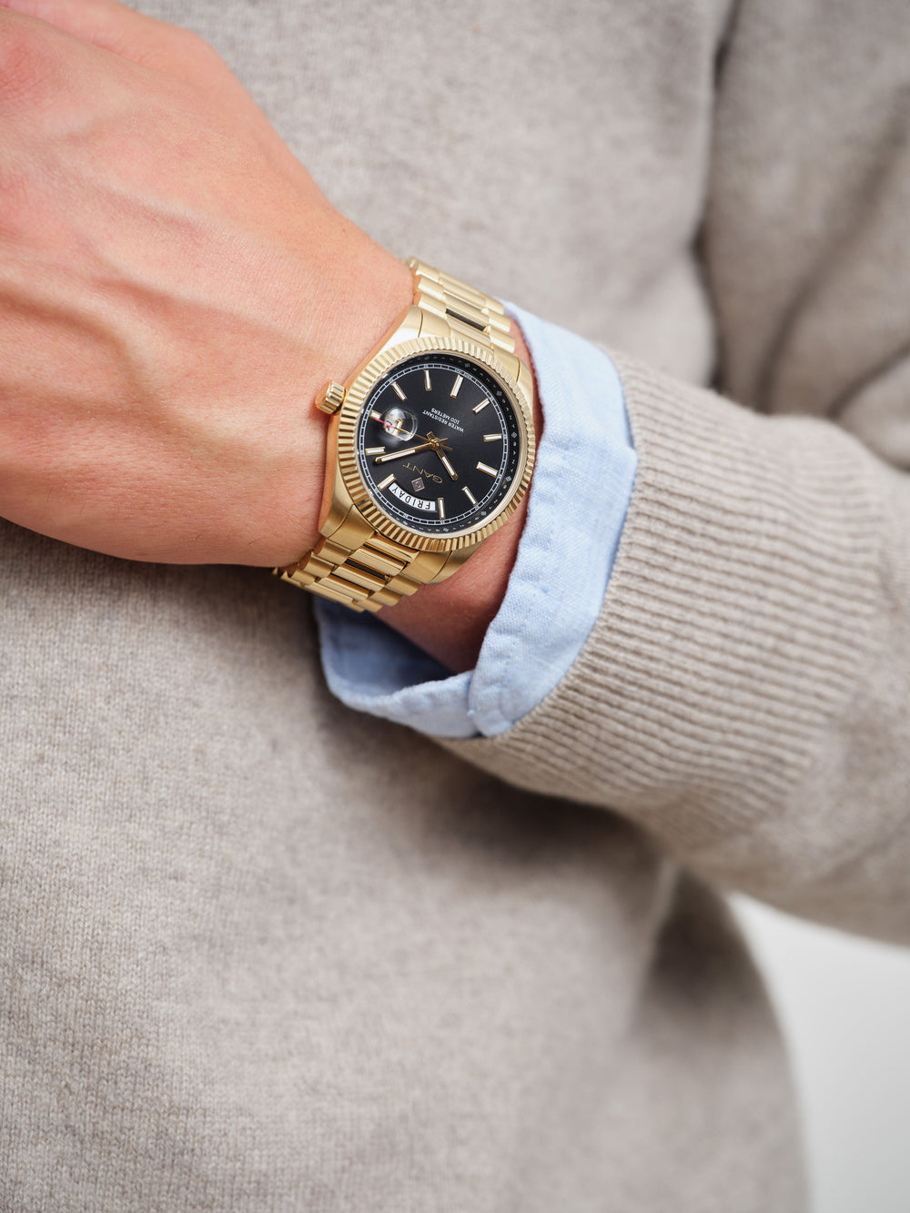 Fairfax Herre Day-Date Gullfarget / Sort 41mm