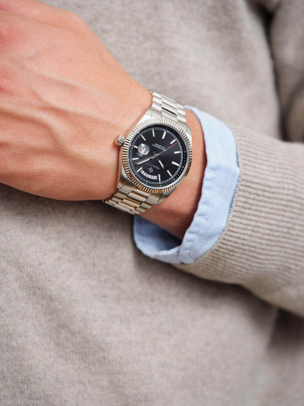 Fairfax Herre Stål / Sort 41mm