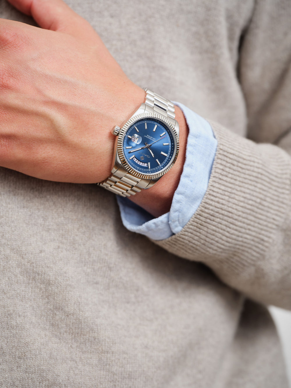 Fairfax Herre Stål / Blå 41mm