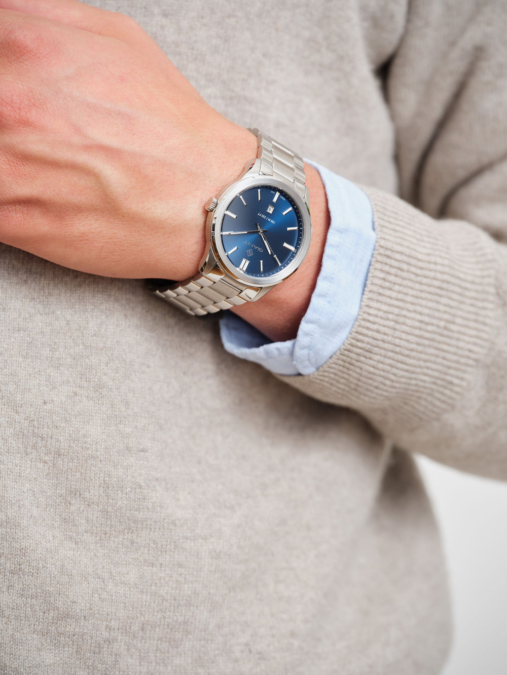 Bridgeton Herre Stål / Blå 43mm