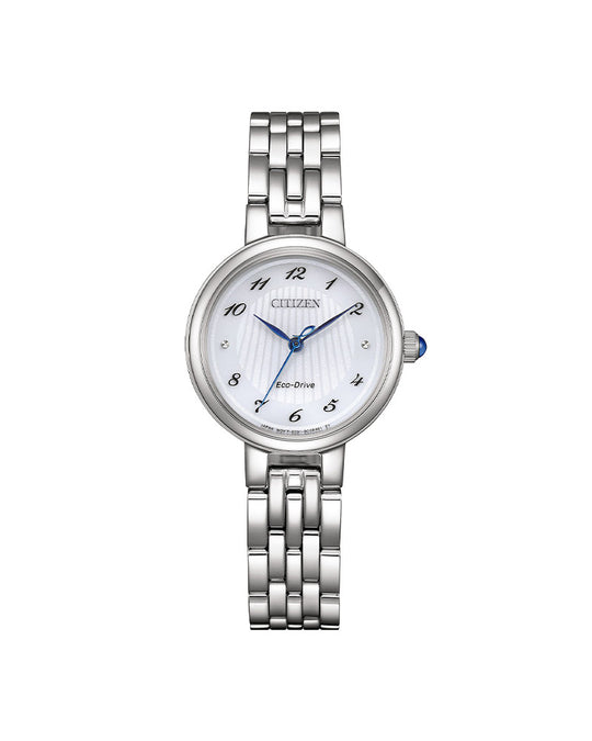 Eco-Drive Dame  Stål / Hvit 28mm