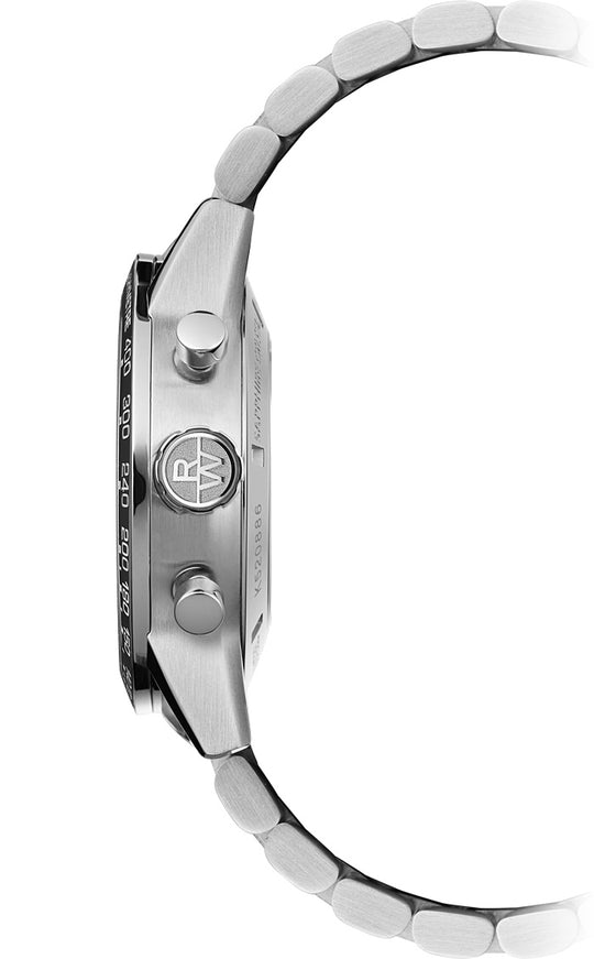 Freelancer Mens Automatic Chrono Stål / Hvit 43,3mm
