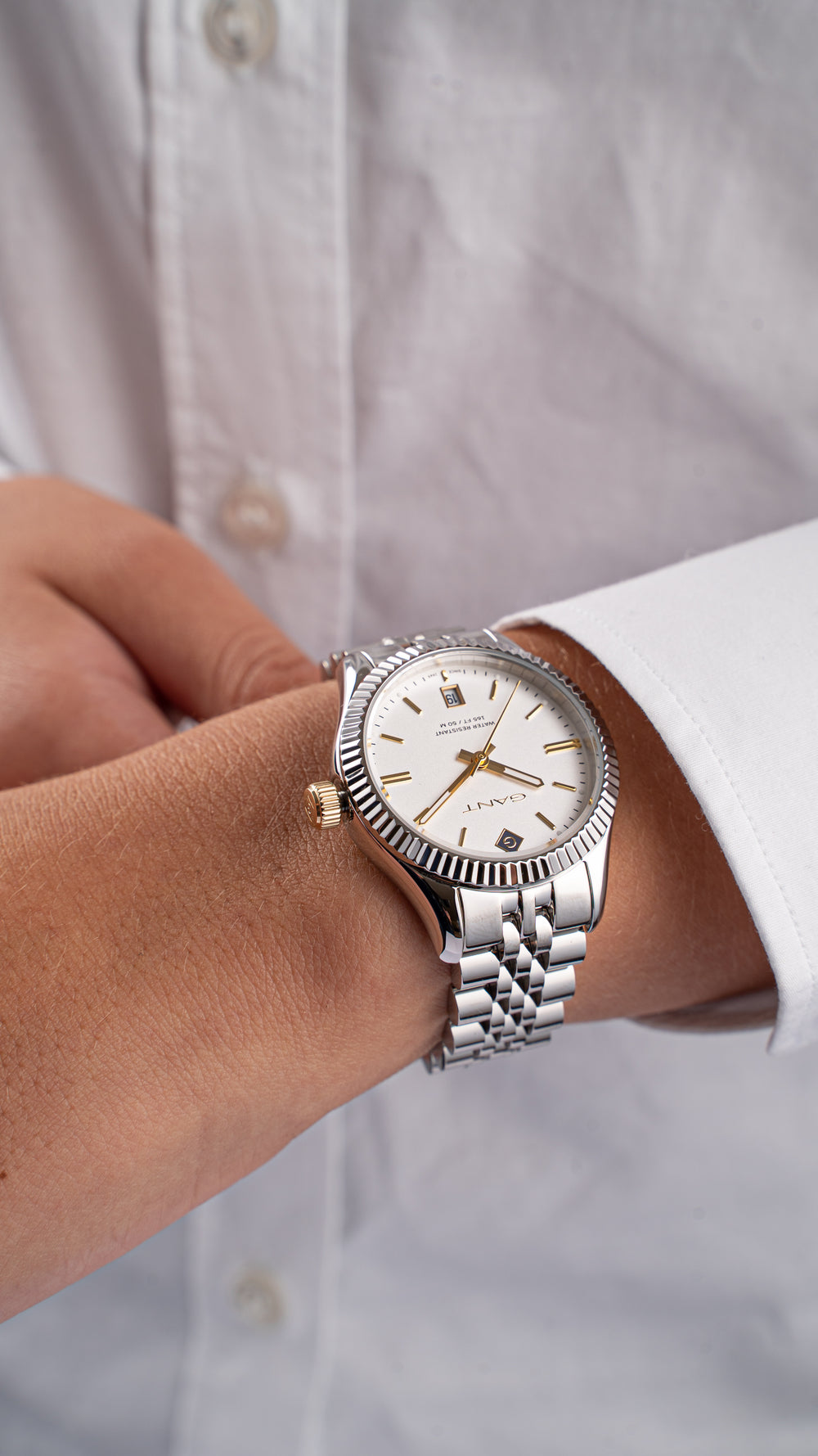 Sussex Lady Stål / Hvit 34mm
