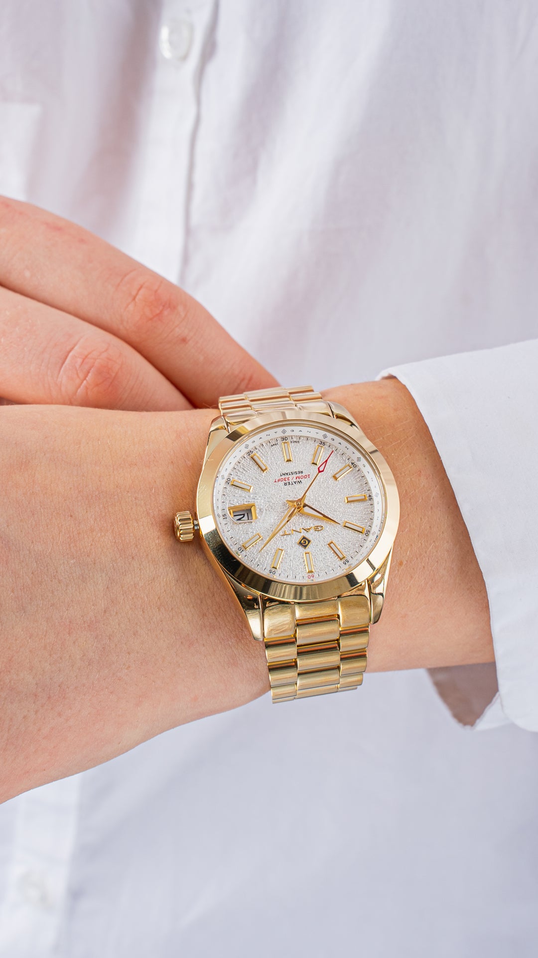 Eastham Lady Gullfarget / Hvit 38mm