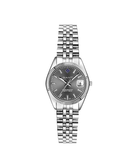 Gant Sussex Mini dameklokke i stål med grå skive (28mm)