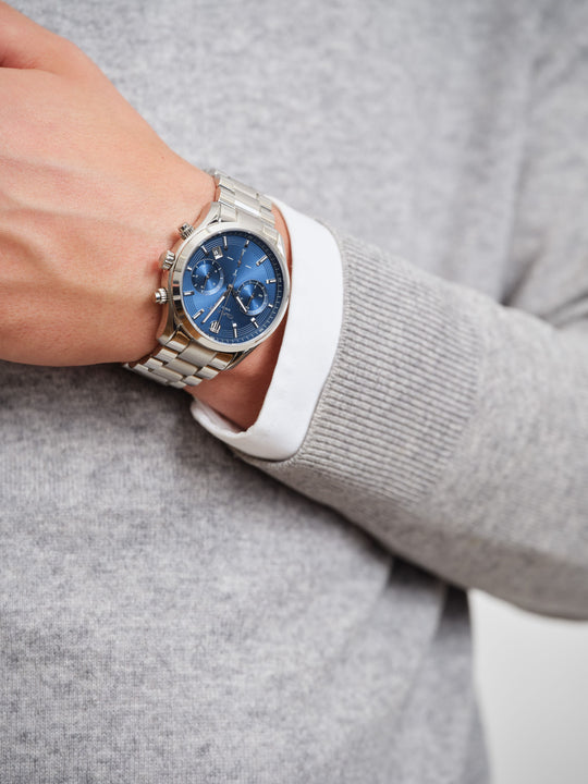 Prestige 206 Stål / Blå 43mm