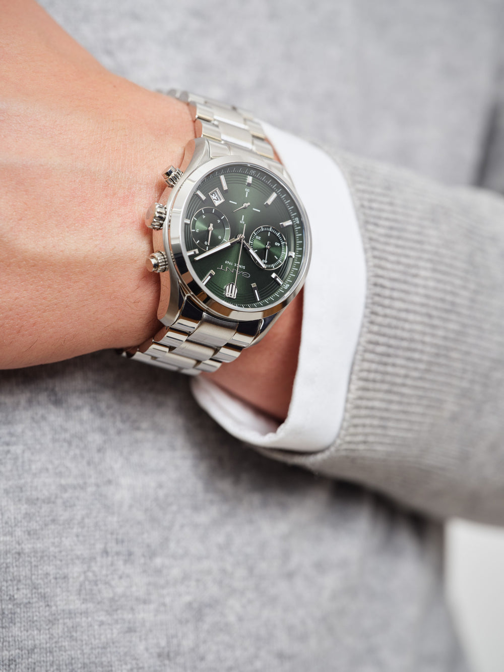 Prestige 206 Stål / Grønn 43mm