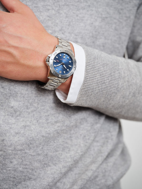 Prestige 301 Stål / Blå 42,5mm
