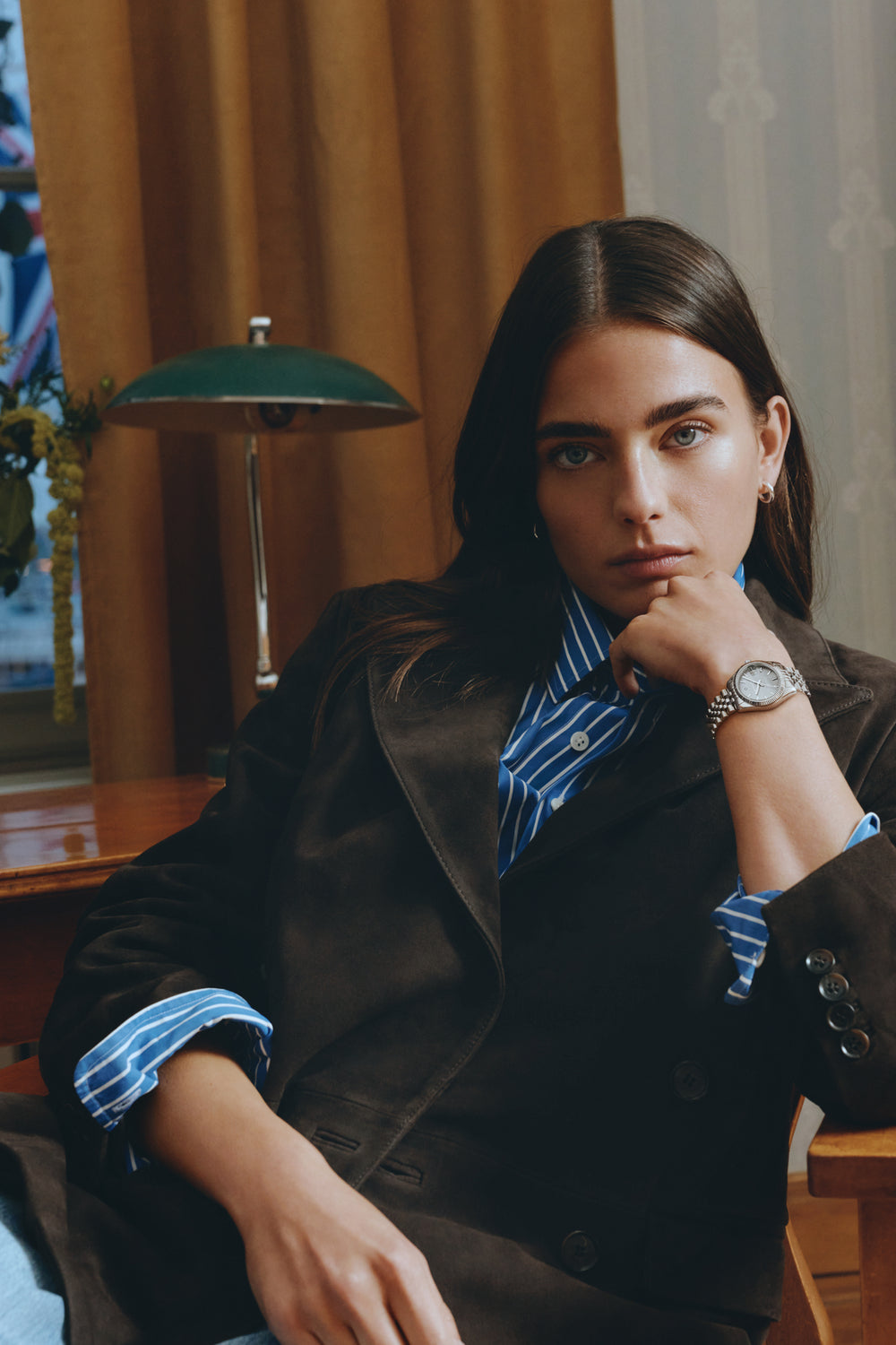 Gant Sussex Mini dameklokke i stål med grå skive (28mm)