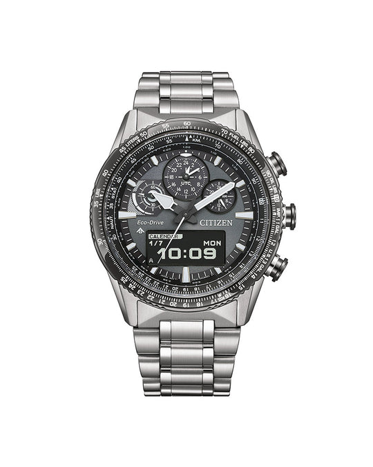 Citizen Promaster Sky Eco-Drive Chrono herreklokke i stål (43mm)