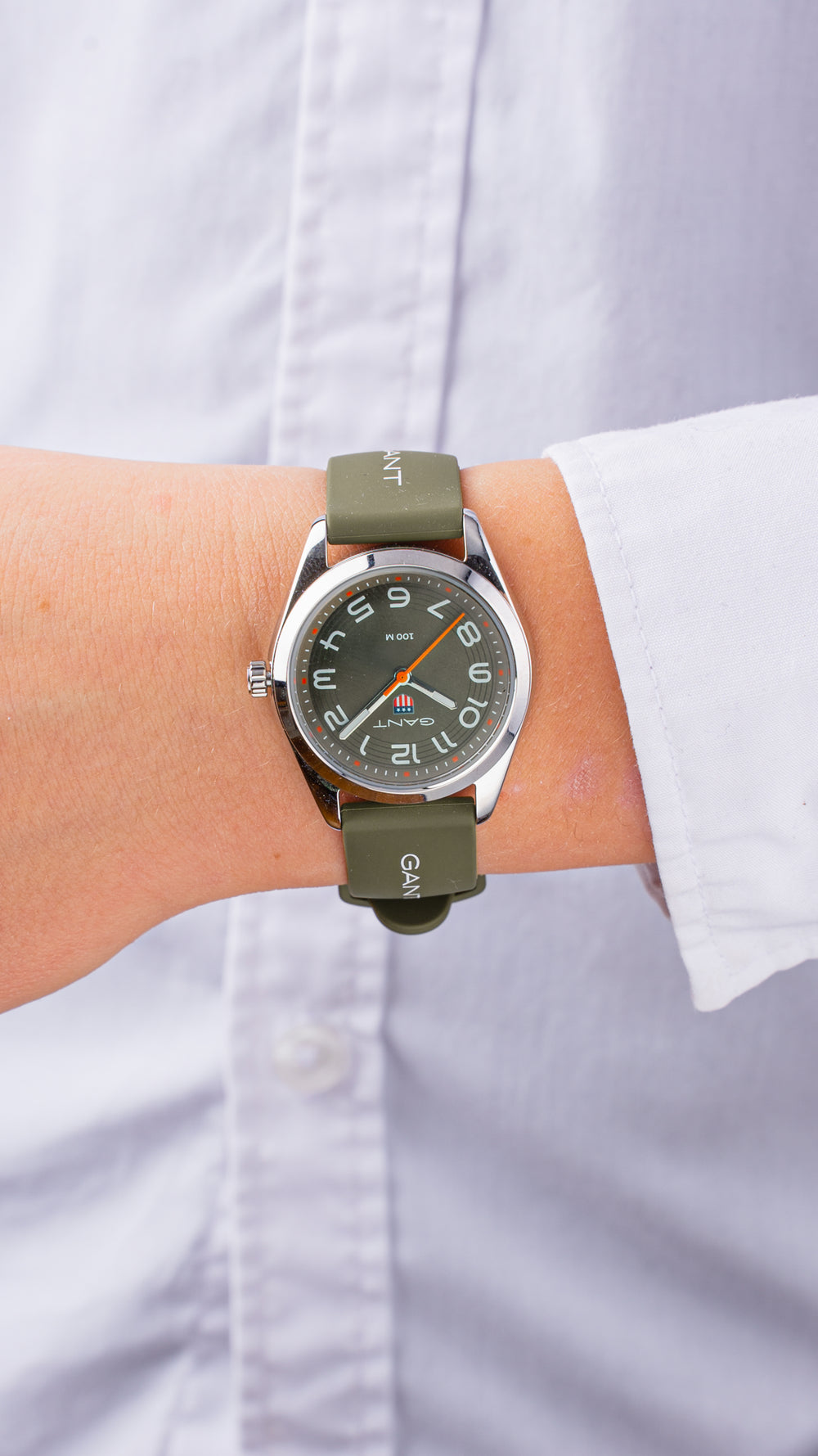 GANT Kids Campus Oliven Grønn 32mm